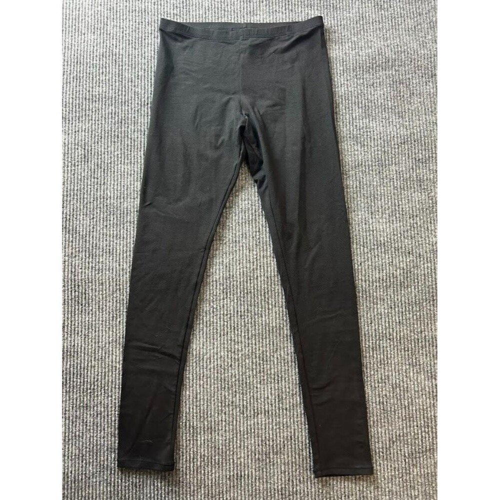 Felina Leggings Womens M Black Mid Rise Ankle Stretch Pull On Casual Athleisure